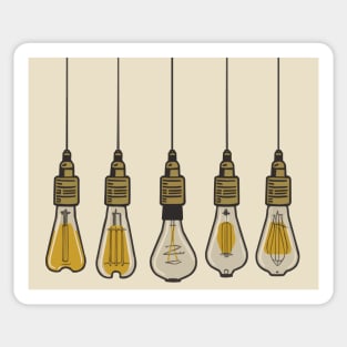 Early Edison light bulbs Sticker